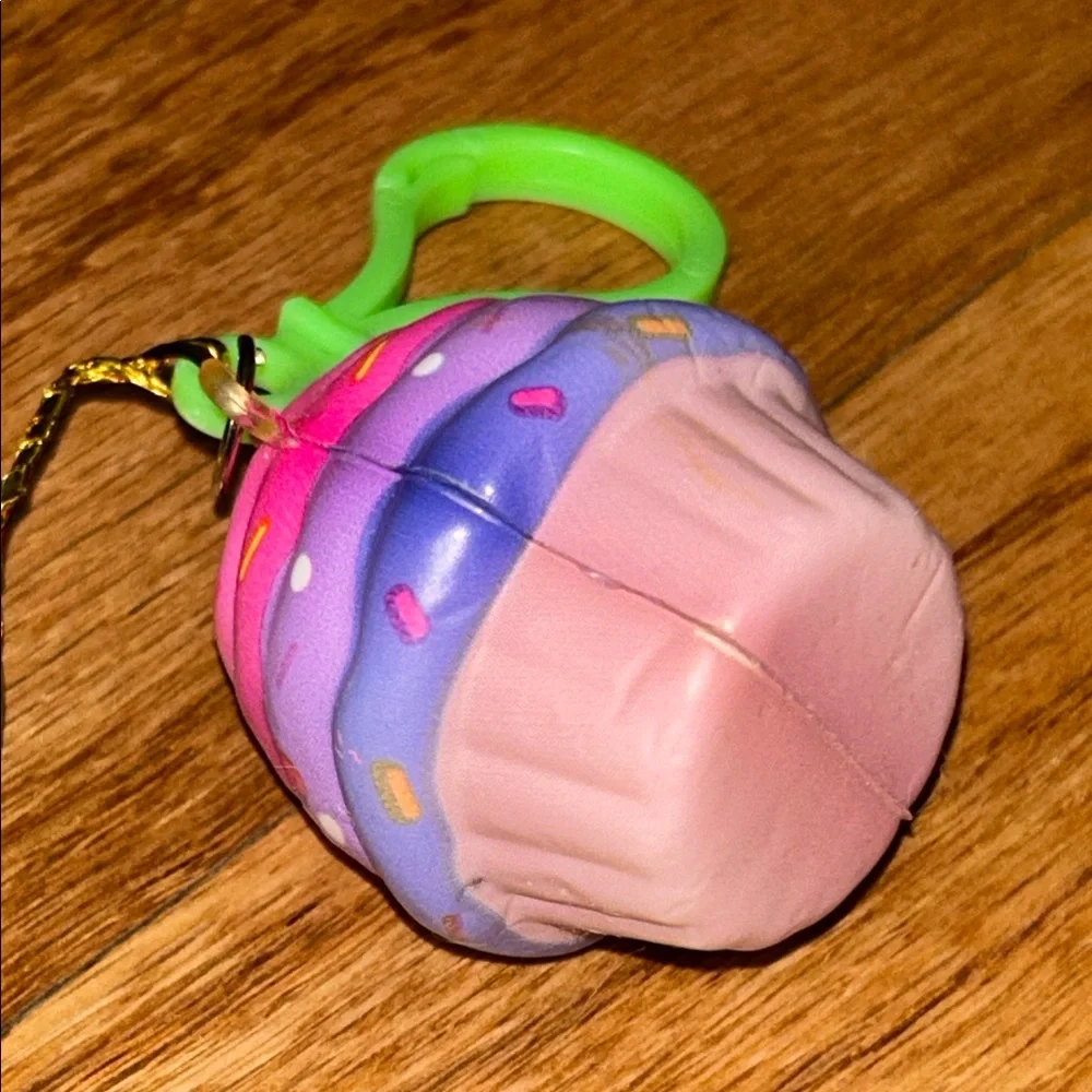 Free Gift w/ purchase - Small Colorful Squishy Cupcake Keychain - Picture 3 of 3